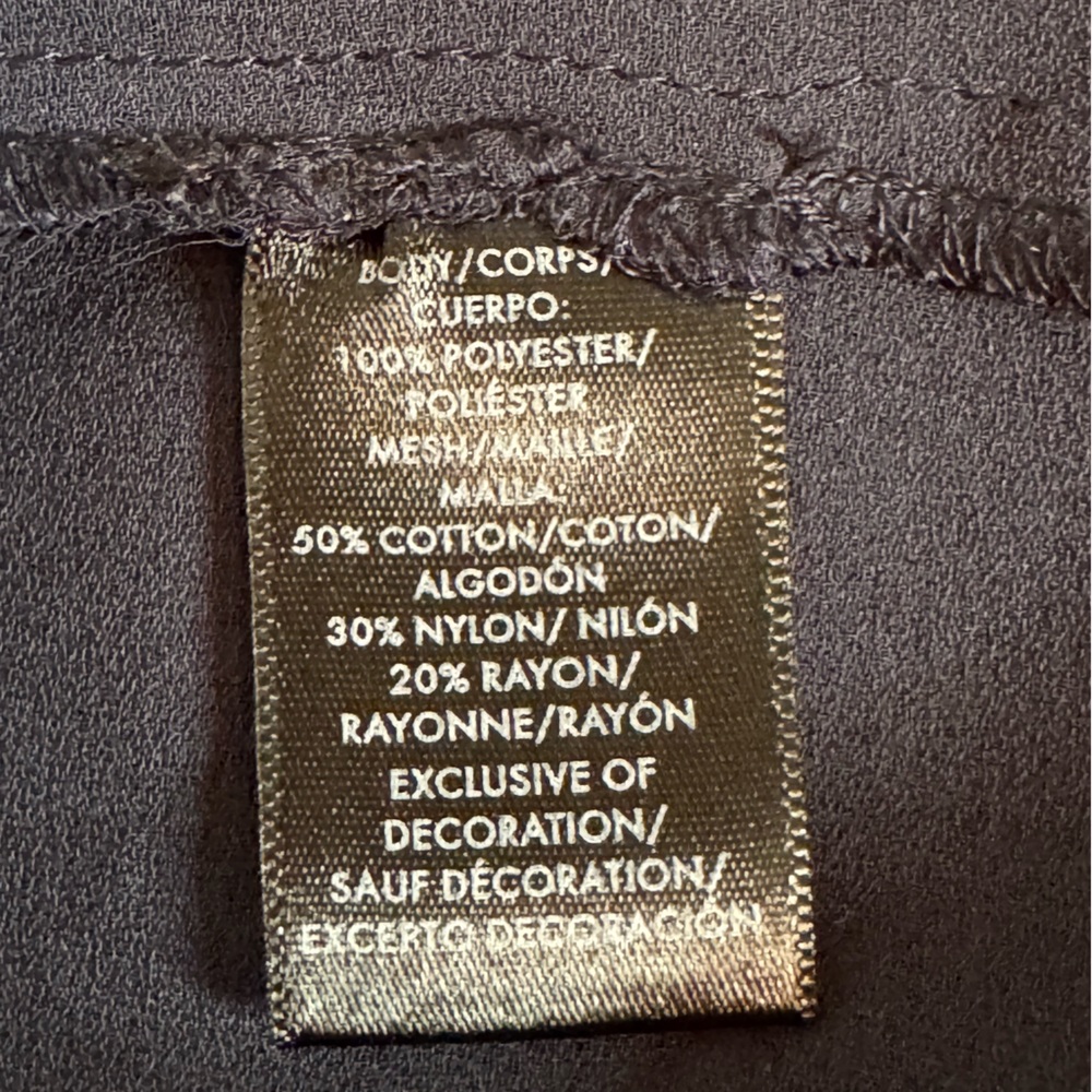 Ann Taylor sheer Navy Lace‎ Blouse - Picture 5 of 6